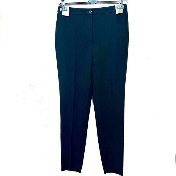 New Chanel Capri 7/8 Microfiber Pants Tissus Microf Pure Noir Black size 42 - Picture 1 of 11